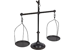 Black Decorative Antique Iron Balance Scale