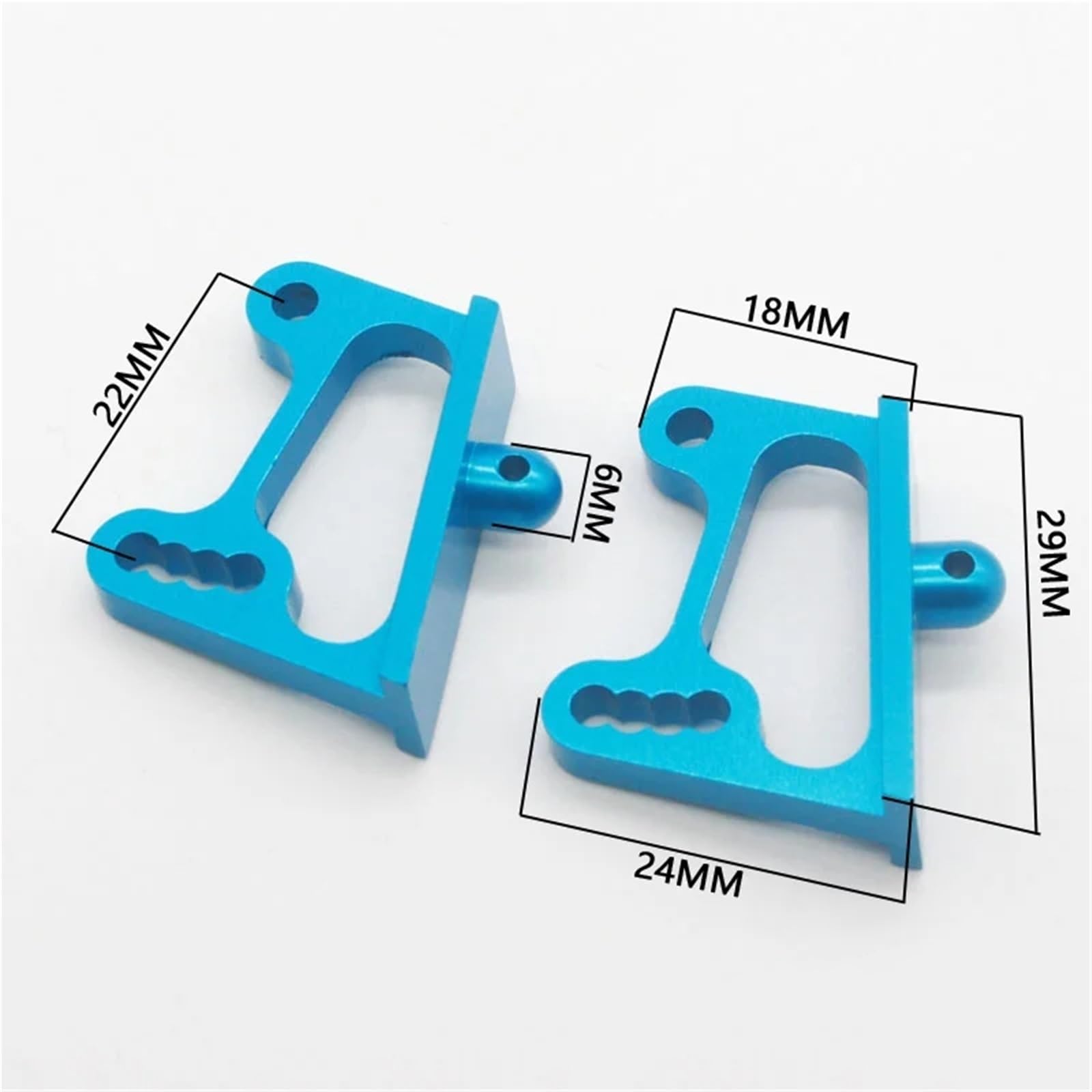 Genérico para HSP 106045 166045 06020 94106 94166 94107 1/10 RC Piezas Mejora Coche ala Aleación Aluminio Montaje Ajustable Decorativo Piezas Coche RC