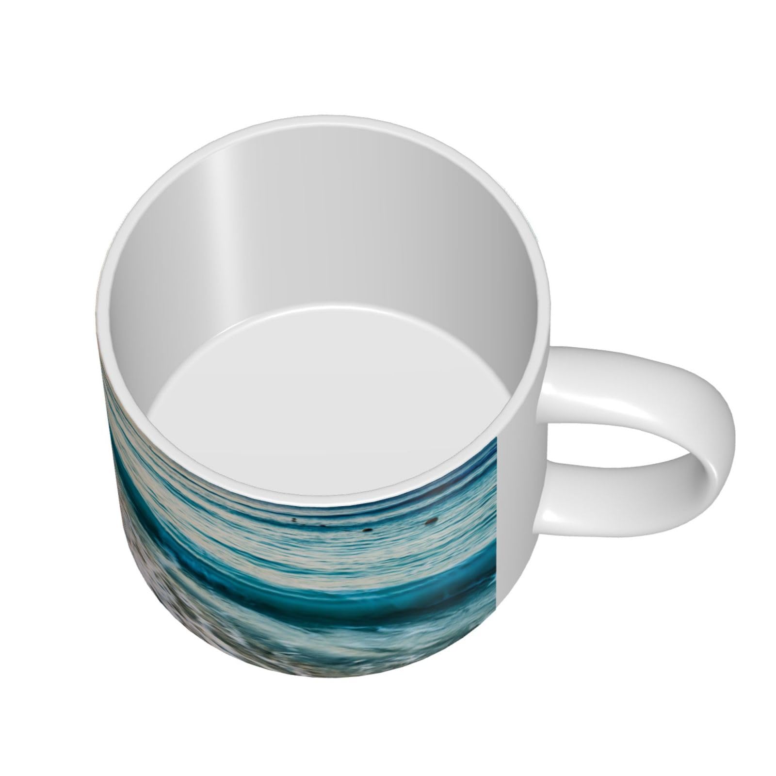 Ocean Sunrise drukowane kubki ceramiczne o dużej pojemności kubek do kawy