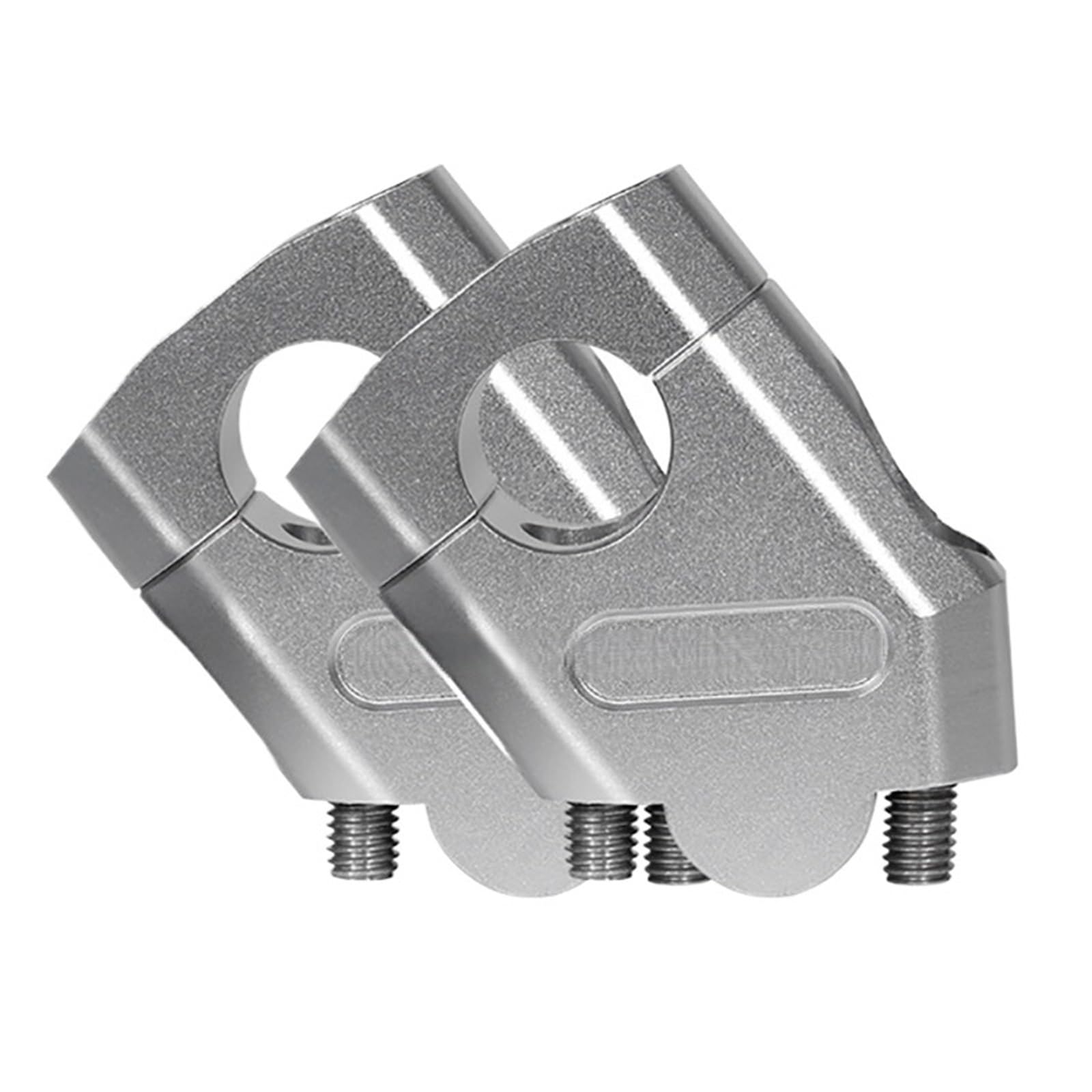 EHYSYN Motorcycle 22mm 28mm Handlebar Heightening Riser Bar Clamp Mount Fit For Honda NTV650 NTV 650(22mm Silver)
