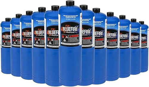 Hotdevil 14.1 oz. Propane Cylinder-Pack of 12 Standard Fuel Propane Gas Tank