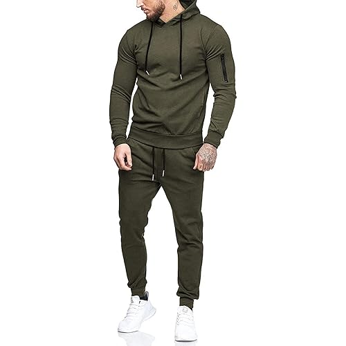 COOFANDY Men's Tracksuit 2 Piece Hooded Athletic Sweatsuits Casual Running Jogging Sport Suit Sets