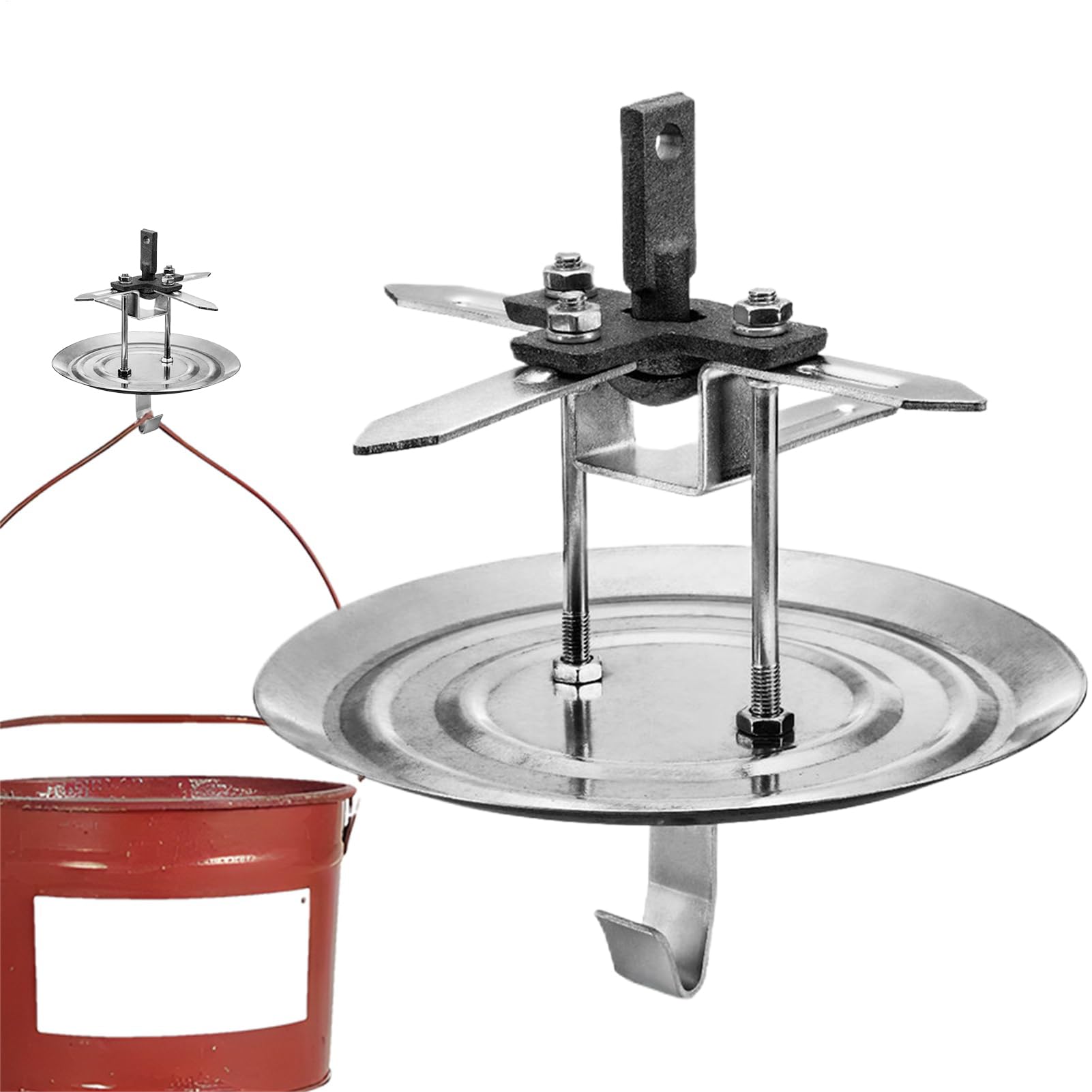 Cintre rotatif en acier et crochets pivotants lourds de fabrication