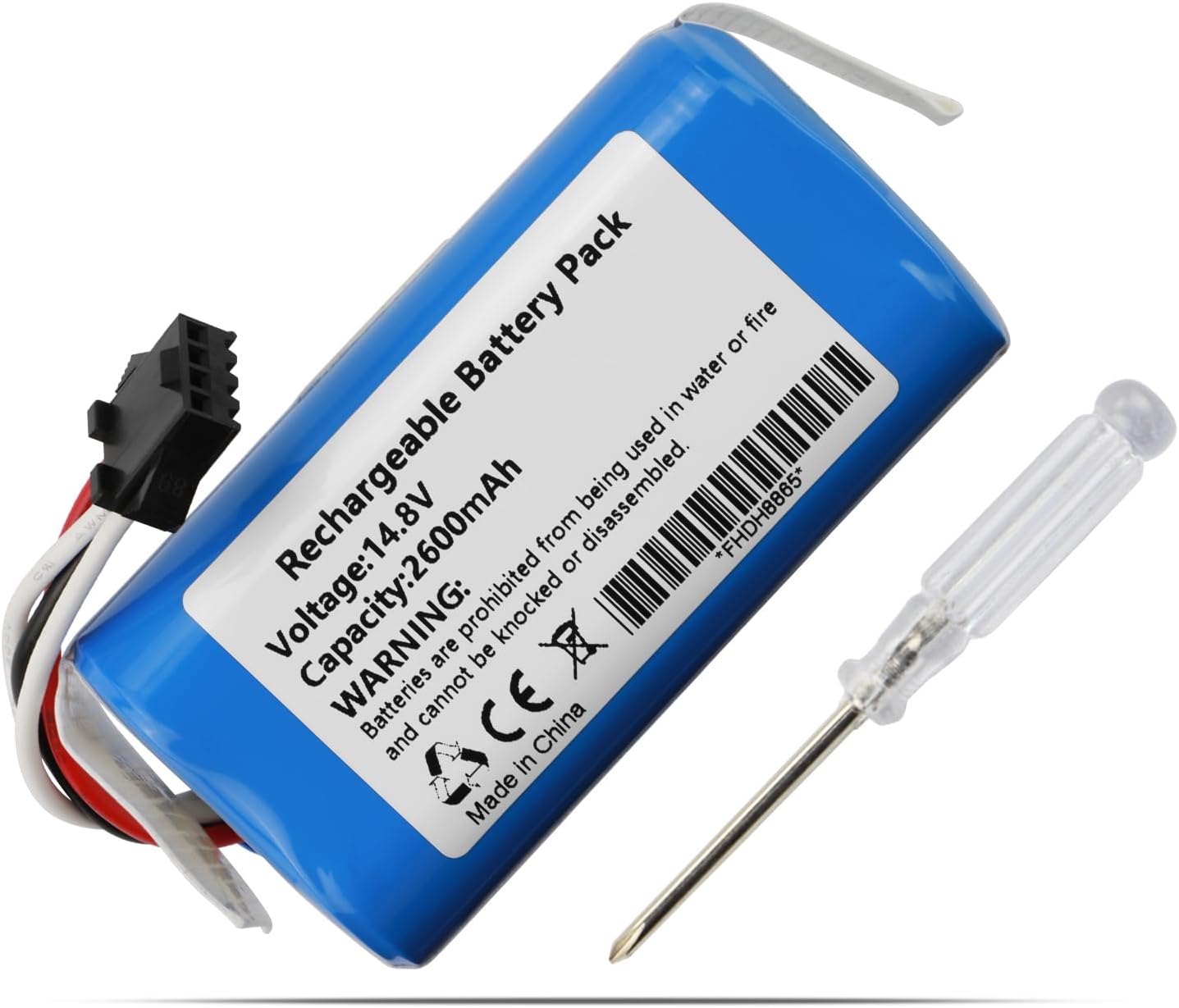 MULS 14.8V 2600mAh Vacuum Battery Replacement for Hoover HGO31,HGO32,HGO33,HGO310011, HG0320H0011,HGO330HC011 Robot Vacuum Cleaner