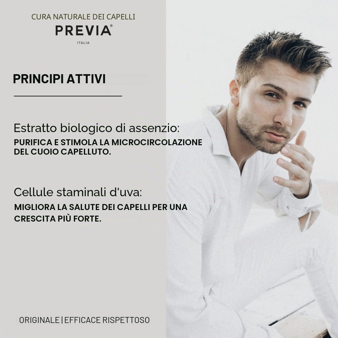 Previa Man Tonic Hair + Scalp 150ml - lozione stimolante
