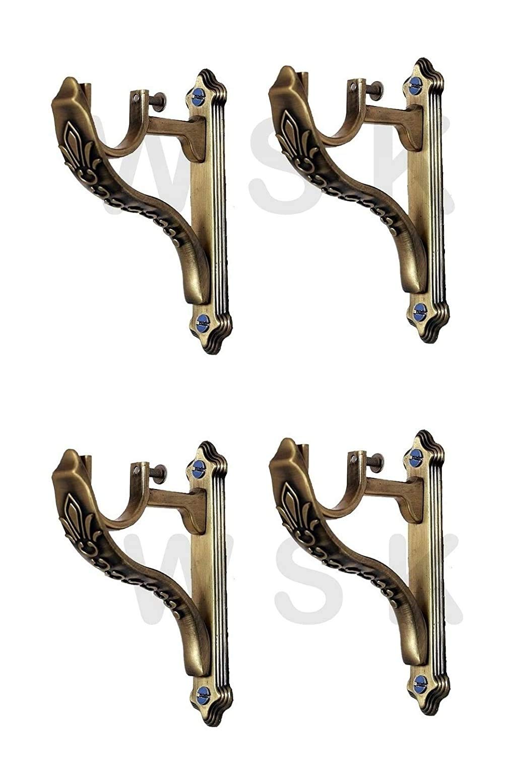 WSK Antic Brass Curtain Bracket Support Clamp Window Accessories Hardware Pack of 2 Set (B07NPQ28CS) Amazon Price History, Amazon Price Tracker