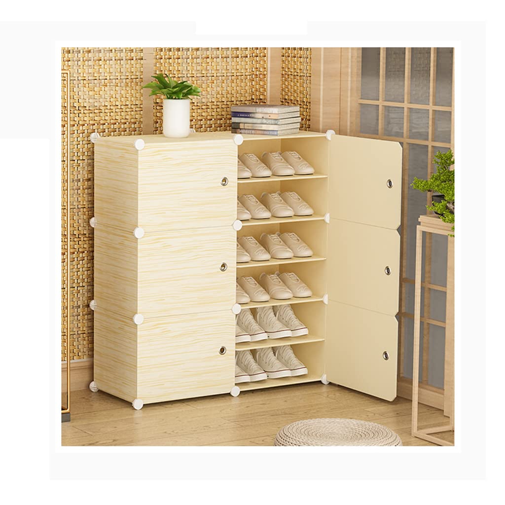 Étagères à chaussures modulaires 6 cubes pour optimiser votre armoire