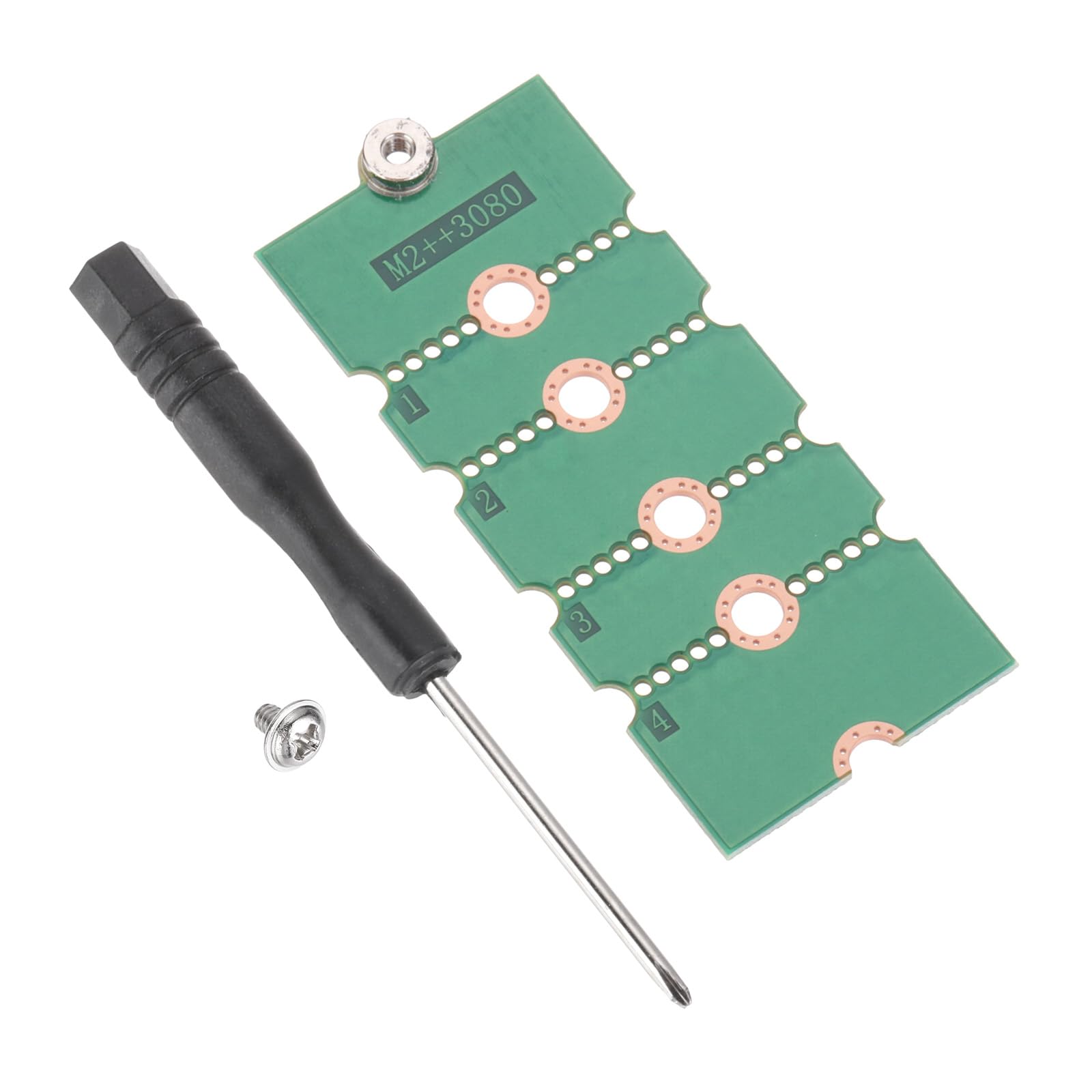 sourcing mapM2+ M.2 NGFF/NVME Length Extend Adapter 2230, 2242, 2260, 2280 Multipurpose SSD Extension Bracket Card Plate PCB Board for PC Computer Case Green