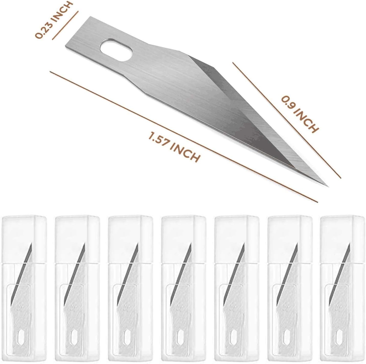 JTIEO 74 Pack Hobby Knife Exacto Knife with 4 Upgrade Sharp Hobby Knives and 70 Spare Craft Knife Blades for Art, Scrapbooking,Stencil - 