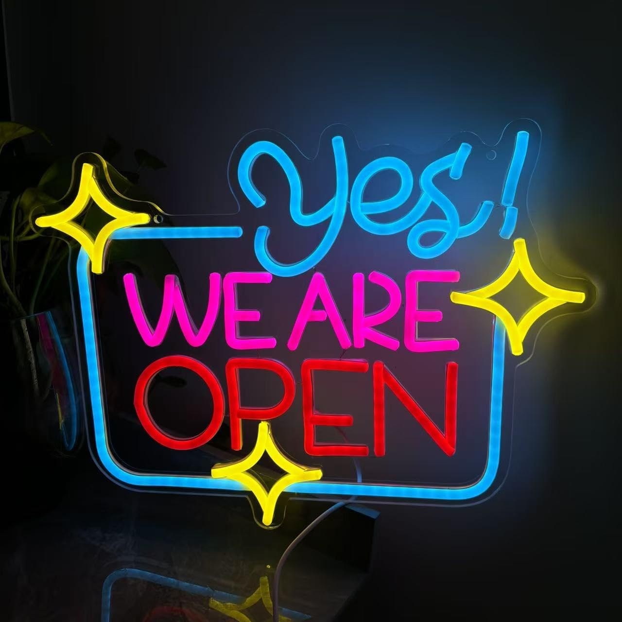 Yes We Are Open Neon Sign Open Sign Come In Were Open Sign Funny Open Closed Sign Open Sign For Business Custom Open Sign Open Closed Decors - Image 7