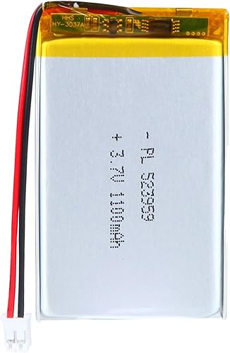 602035 3.7V Lipo Batería 350mAh 602035 Batería recargable de polímero de litio con conector JST PH2.0.000 in para dispositivo electrónico