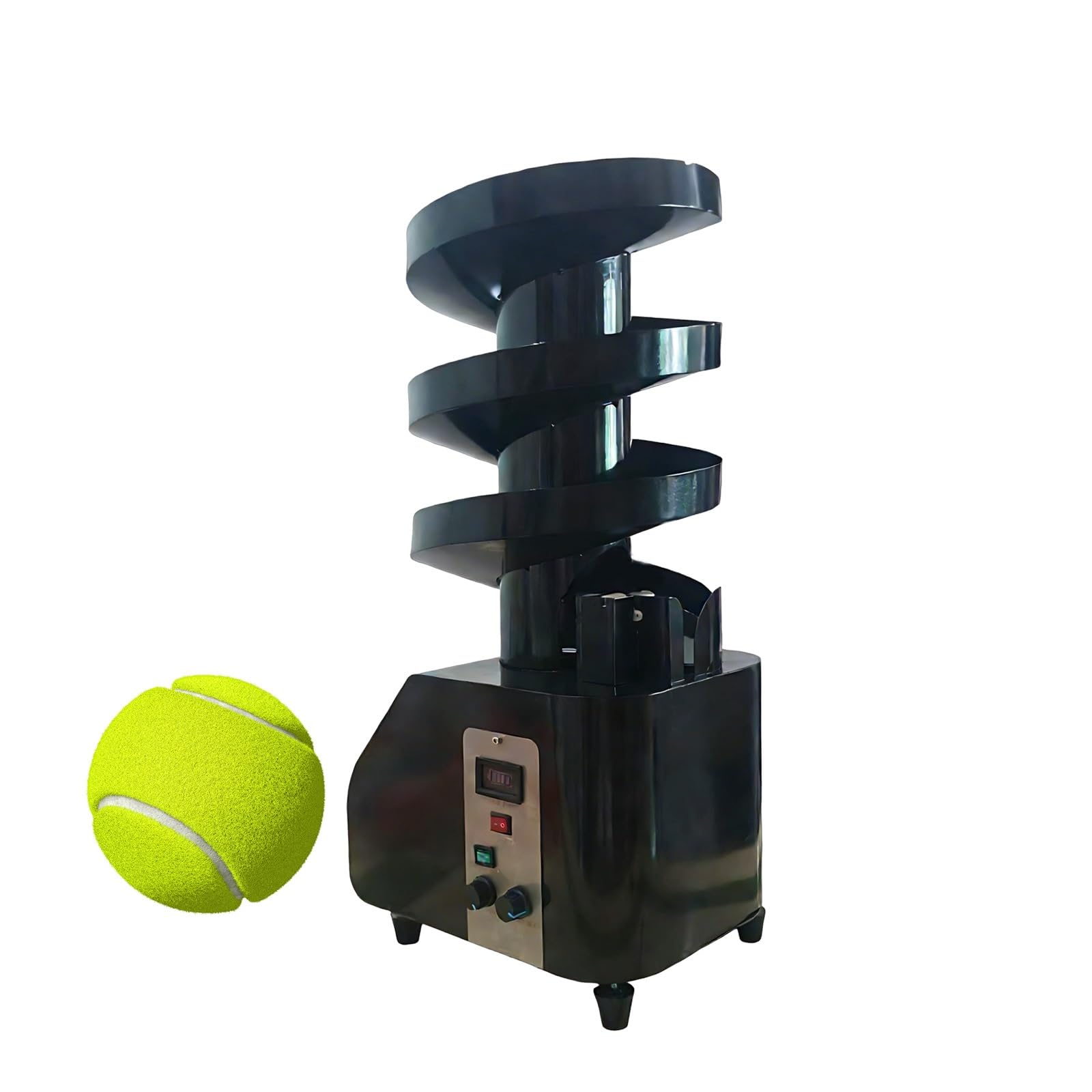 Macchina Tennis Portatile e Lanciapalle Tennis con Alimentazione Automatica, Intervallo Lancio Regolabile e Lunga Durata per Sessioni Quotidiane