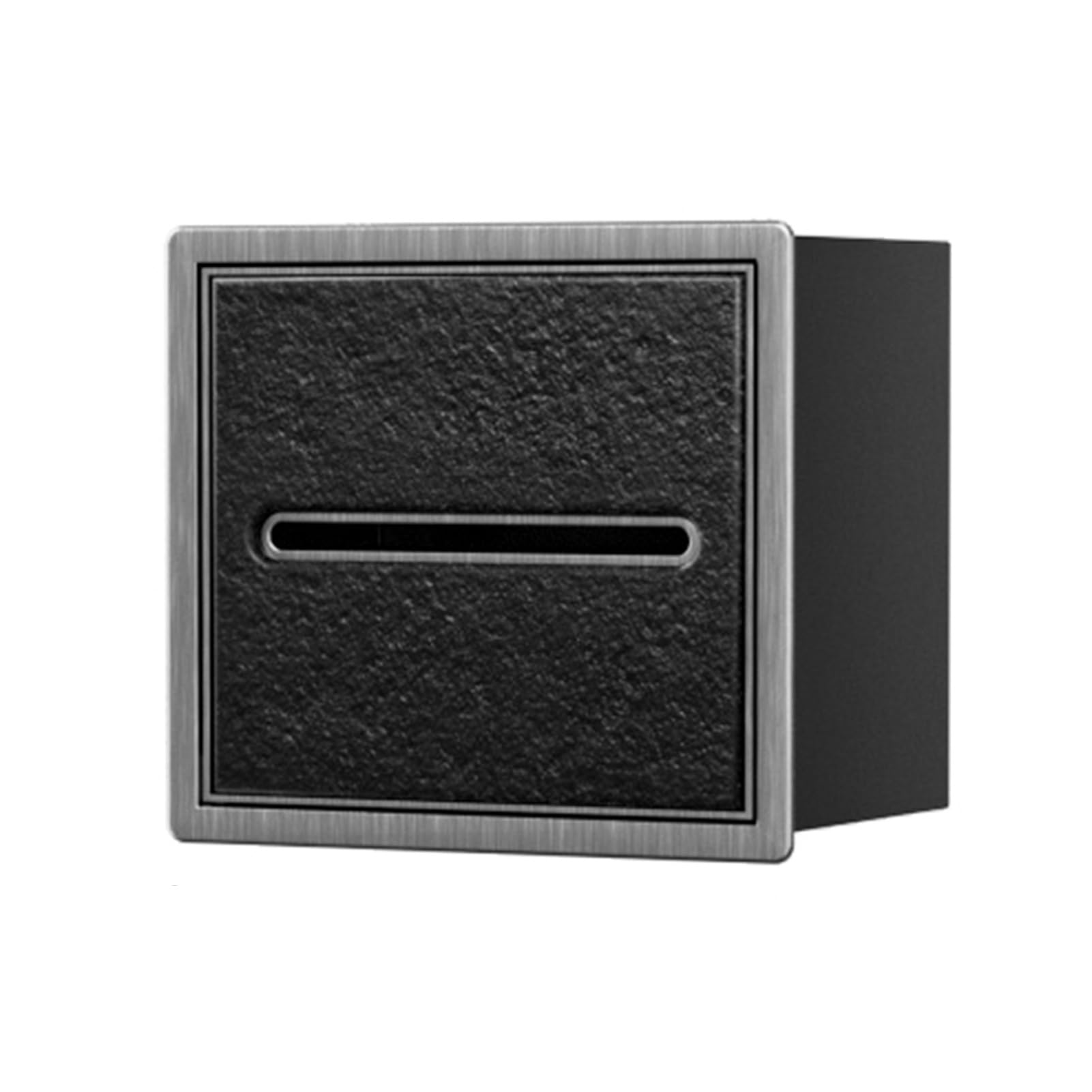 Porte-mouchoirs étanche anti-humidité en inox noir et blanc pour protéger le papier