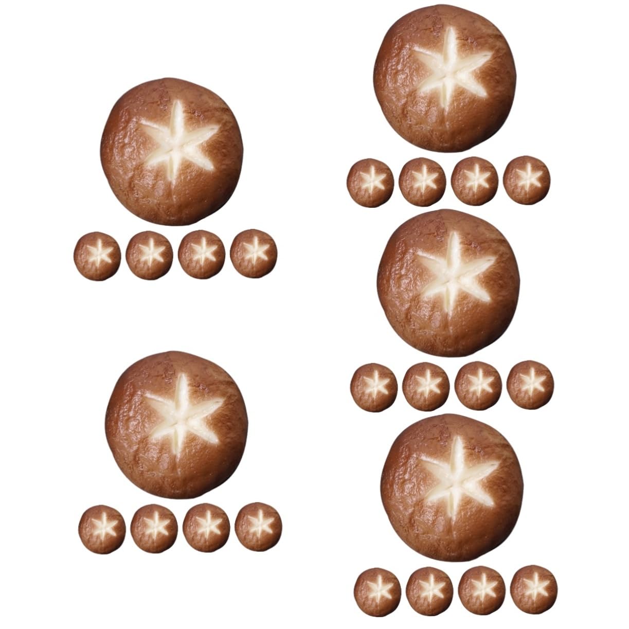 MAGICLULU Lot De 5 Champignons Artificiels pour Barbecue Réalistes Et Robustes 5 X 5