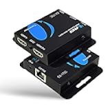 OREI 4K HDMI over Ethernet Extender Over CAT5/CAT6/CAT7, with IR Upto 164 Feet - Loop Out - 4K @ 30Hz 1080P Full HD Signal Distribution (EX-170C)