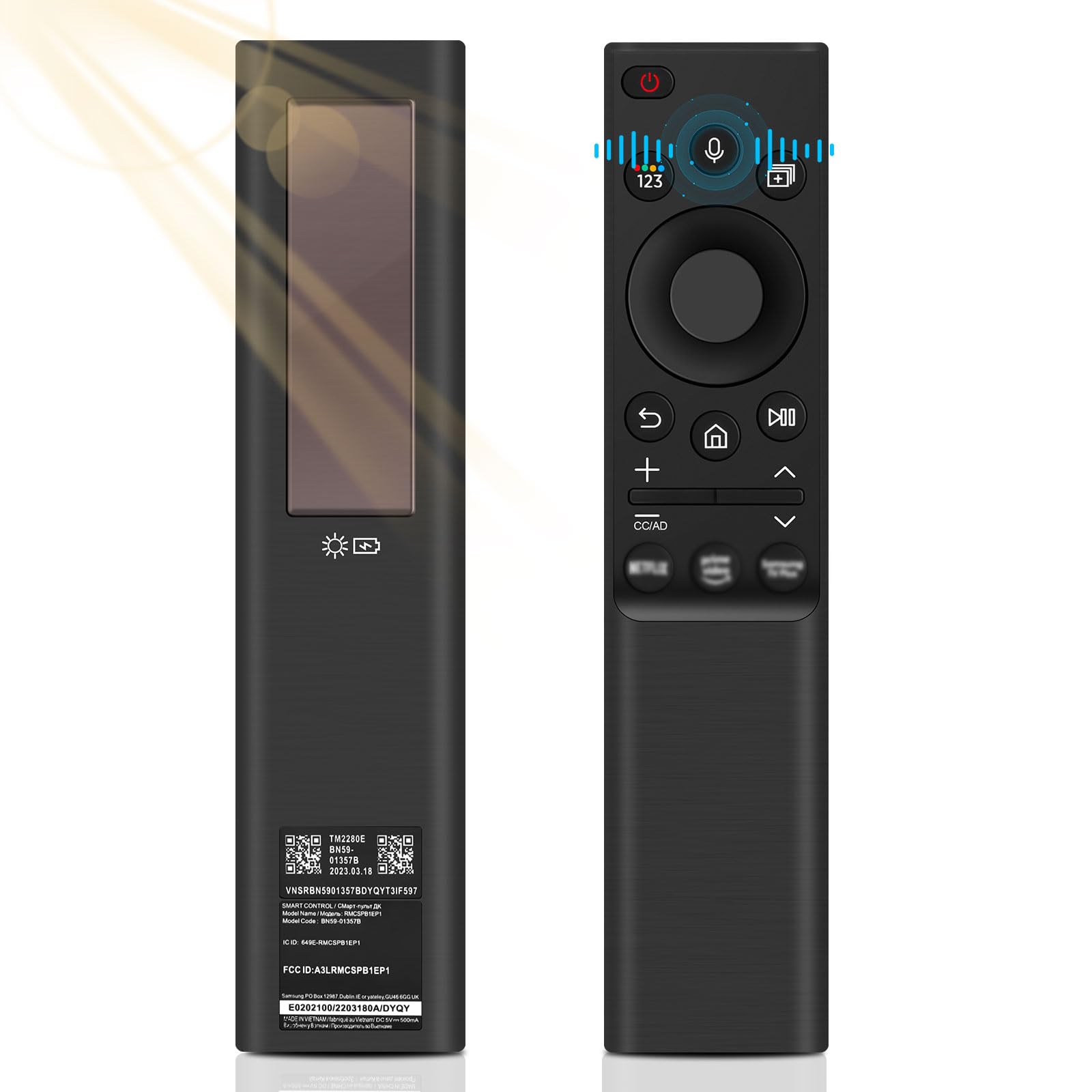 BN59-01357B Telecomando di ricambio per Samsung TV Samsung, Telecomando Vocale di Ricarica Solare per Samsung Smart TV, per Samsung 2021-2022 Smart TV