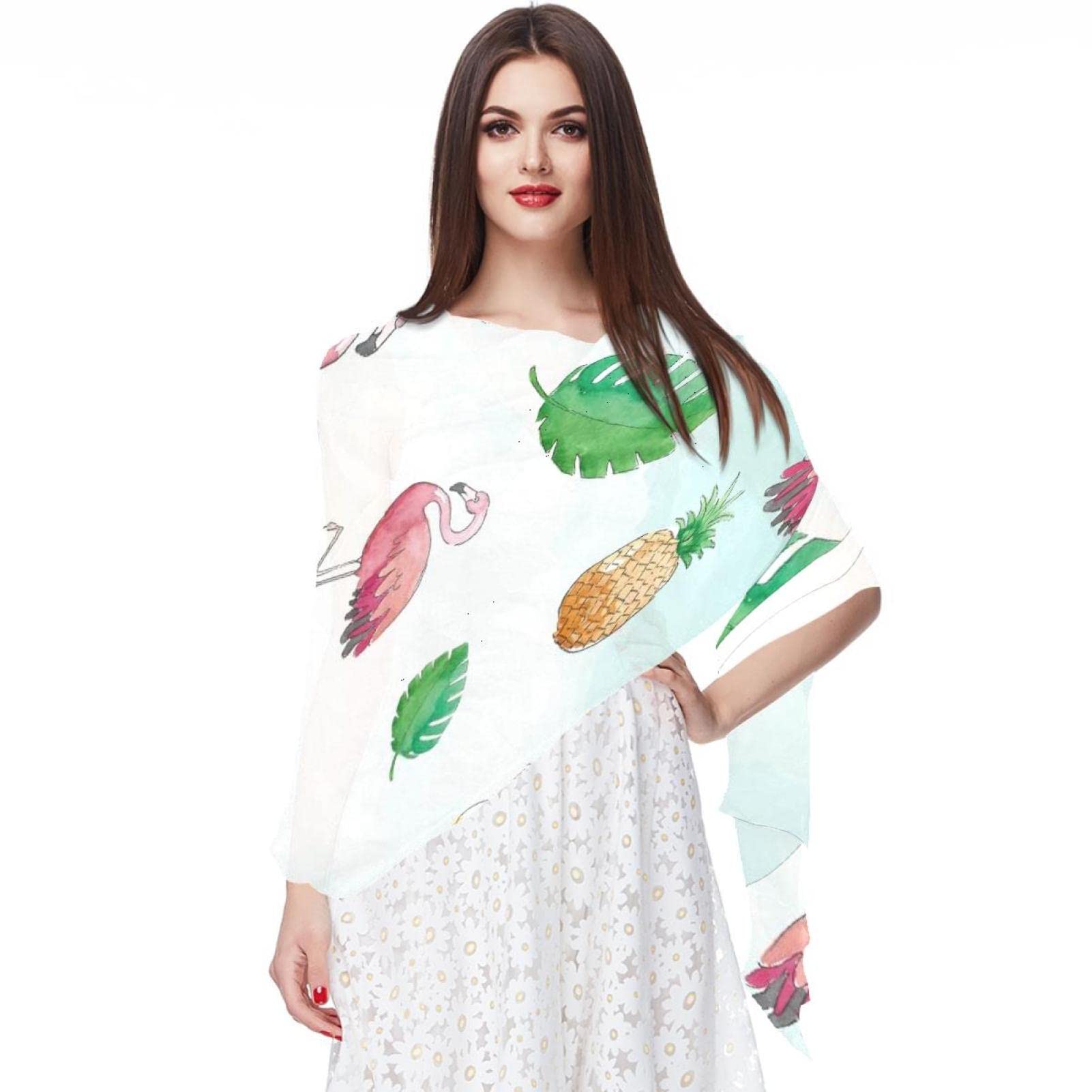 Châles et écharpes Ananas Pastèque Orange multicolores pour accessoire de mode été - 7