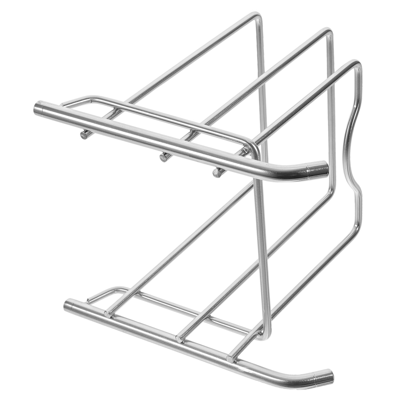 COLLBATH Pot Lid Holder and Cutting Board Rack Kitchen Storage Organizer Lightweight Space Saving Design with Skid Backing for Easy Use and Cleaning