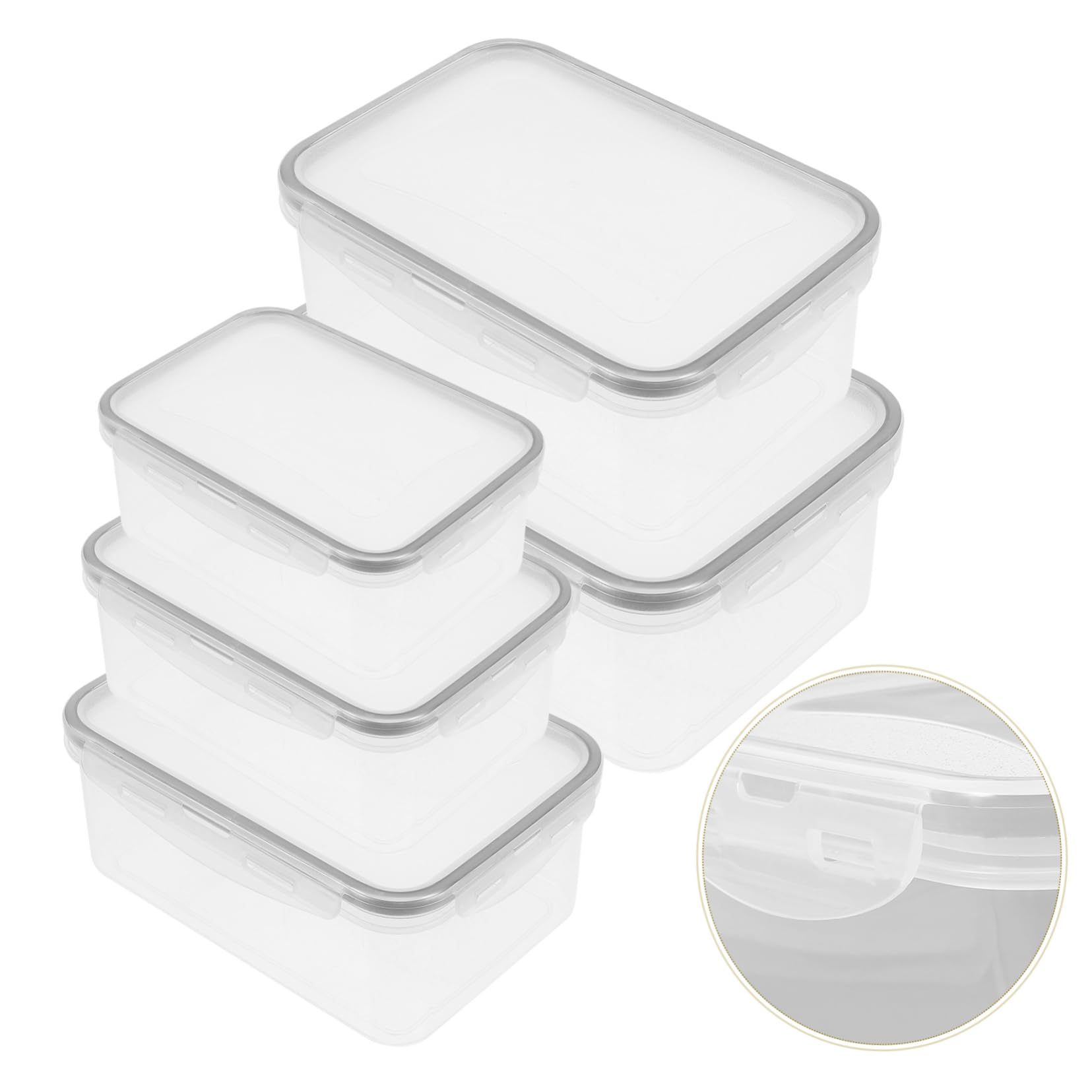 PRETYZOOM 15piezas Contenedores De Almacenamiento Para Frigorífico De Cajas Apilables Con Tapa Para Frutas Verduras y Alimentos Material Seguro y Para Refrigeradores y Congeladores