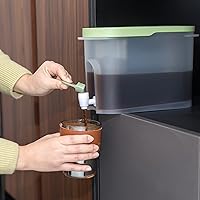 Vista 4 de PARBEE 1 Gallon Cold Brew Coffee Maker, Iced Coffee Maker with Ultra Fine Stainless Steel Mesh Filter and Spigot, Cold Brew Pitcher & Tea Infuser