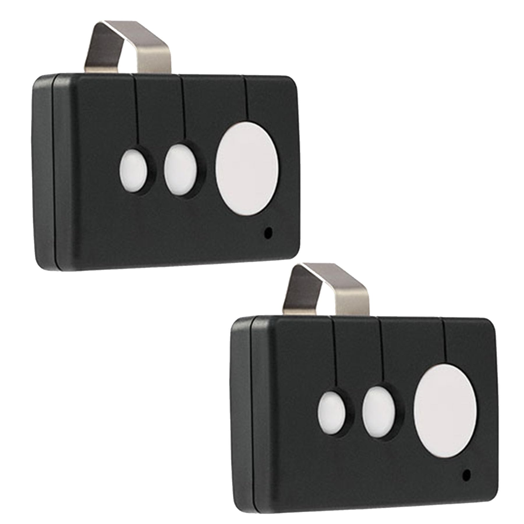 CO-Z WCR1 2 Pack Gate Opener Remote Control, 433.92 KHz Gate Clicker with 100' Range Visor Clip, 3 in 1 Programmable Universal Gate Remote Wireless Key for Automatic Swing & Sliding Gate Opener