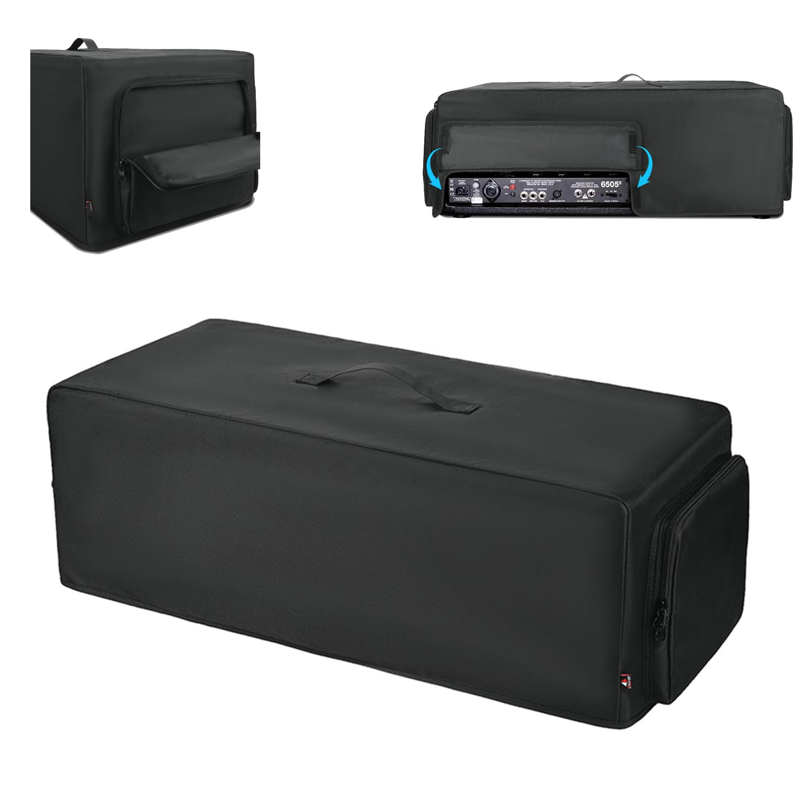 Copertura antipolvere per amplificatore per chitarra elettrica compatibile | Resistente nylon 600D, tasche laterali, custodia protettiva lavabile e pieghevole, protezione per amplificatore