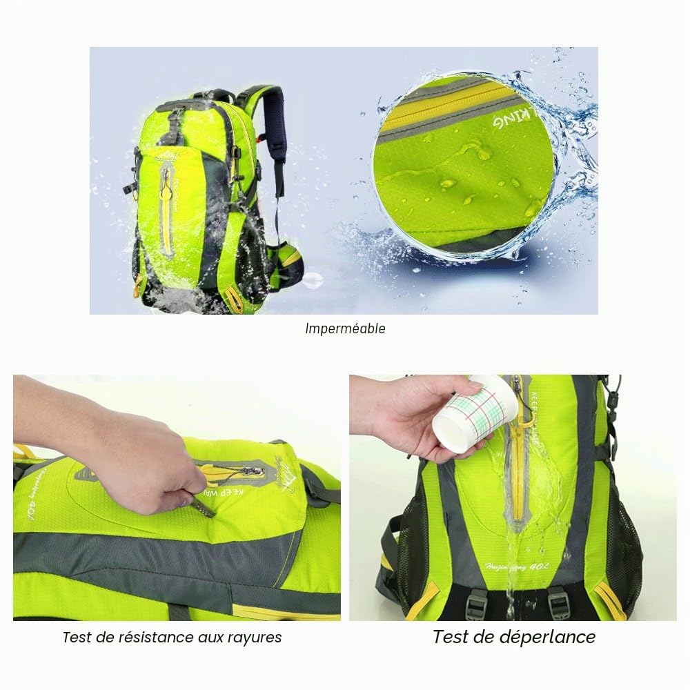 Lixada 40L Résistant à Eau Voyage Sac À Dos Camp Randonnée Ordinateur Portable Sac À Dos Trekking Climb Retour Sacs pour Hommes Femmes
