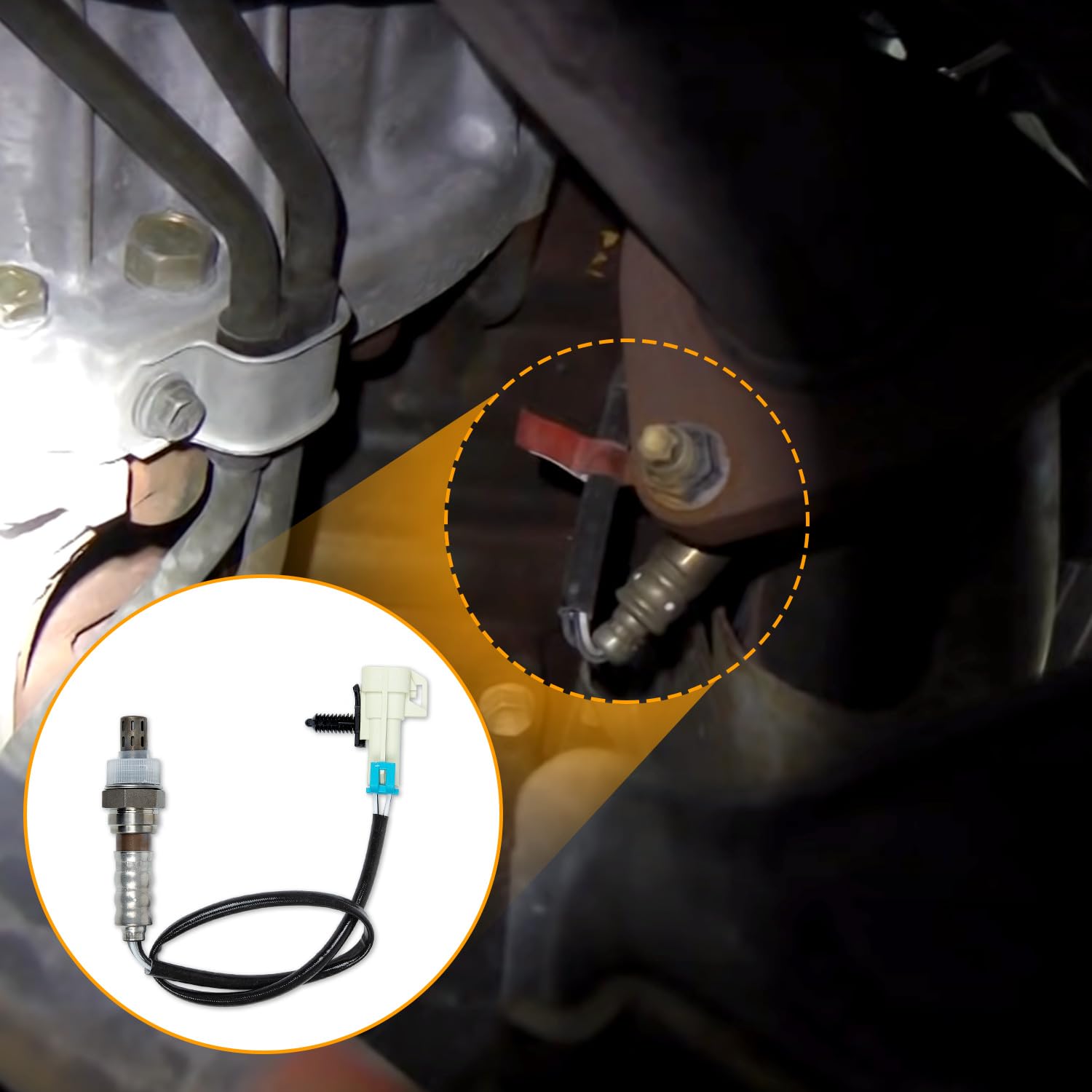 Upper + Under O2 Sensors Replaceent for Toyota 2012 2011 Tacoa 2.7L Auto Trans 4WD Upstrea Upper + Under O2 Sensors Replaceent for Toyota 2012 2011 Tacoa 2.7L Auto Trans 4WD Upstrea