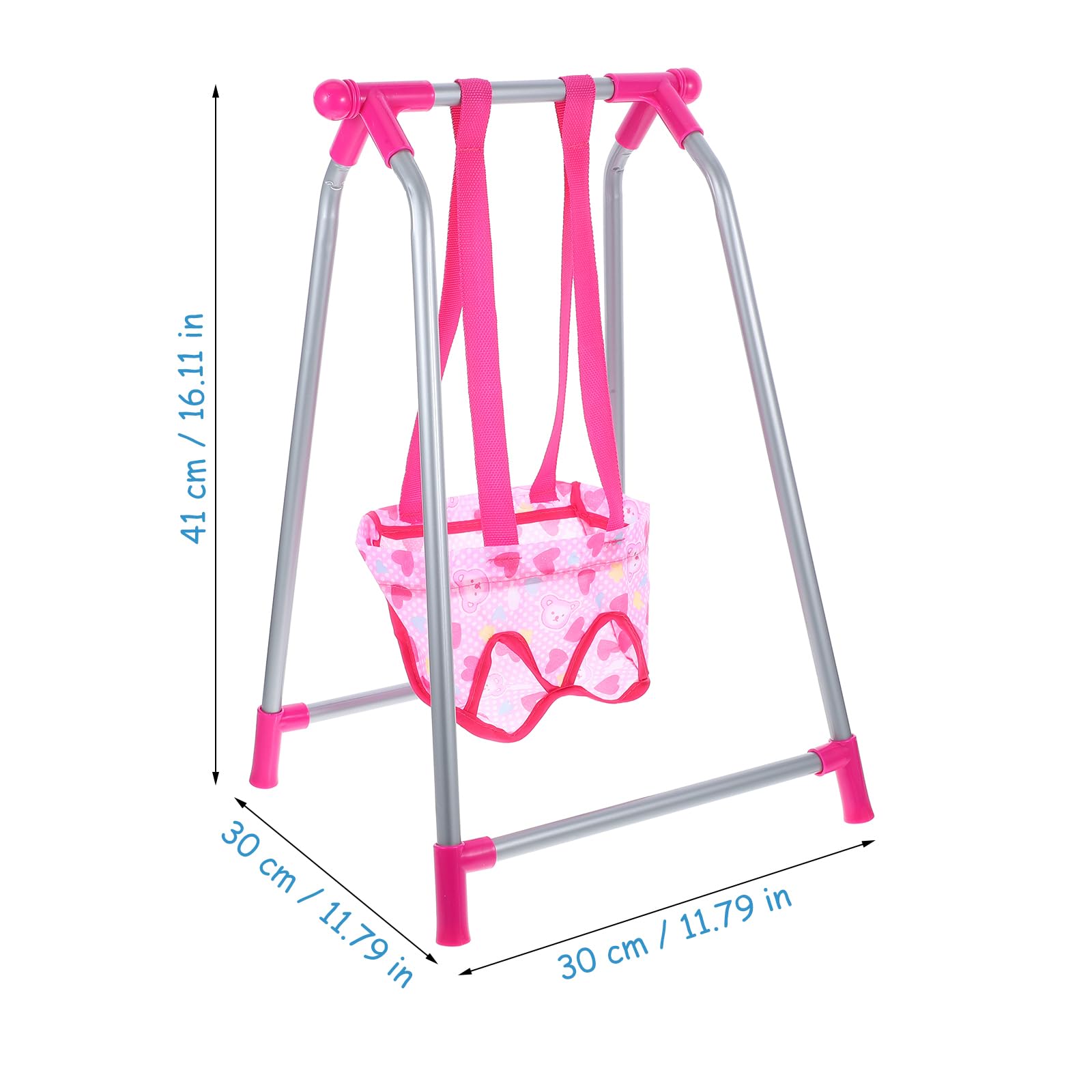 HEMOTON Dondolo per la casa delle bambole, accessorio per la casa delle bambole, altalena sospesa per bambole, modello in miniatura, modello di altalena in plastica per bambini