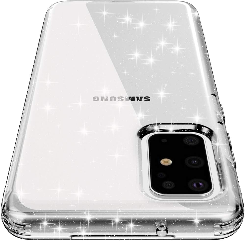 Lovemecase Samsung Galaxy S20 Plus Case (6.7inch),Liquid Crystal Glitter Slim Thin Clear Soft Rubber Sparkle Bling Designed for Galaxy S20+ Plus Phone Case (Crystal Quartz)