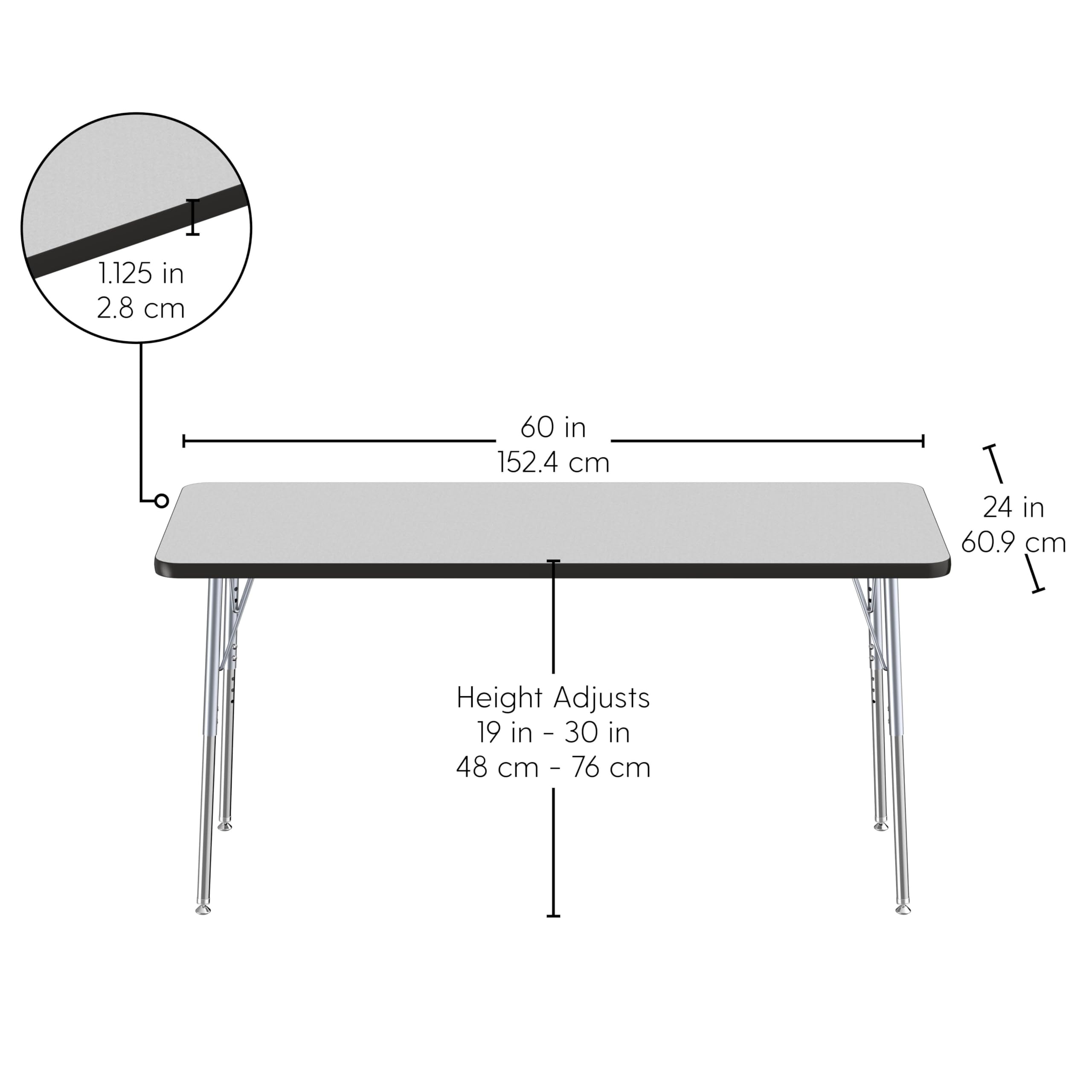Snapklik.com : FDP Rectangle Activity School And Office Table (24 X 60 ...