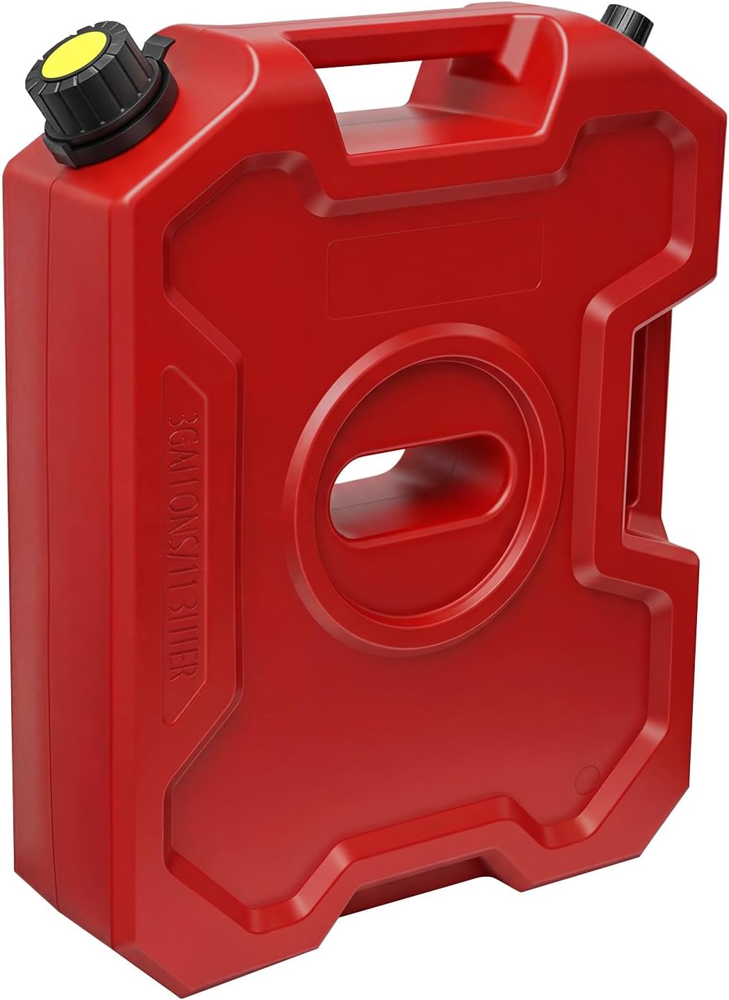 3-gallon red storage container, Transfer Tank,Storage Container fit for Most Cars,Equipped with an additional sealing ring.
