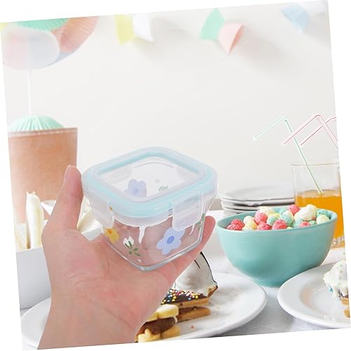 Miniatura 5 de Pequeño contenedor de almacenamiento Sellado Caja de vidrio Placa de almacenamiento de bebé Contenedores de vidrio pequeños de plástico