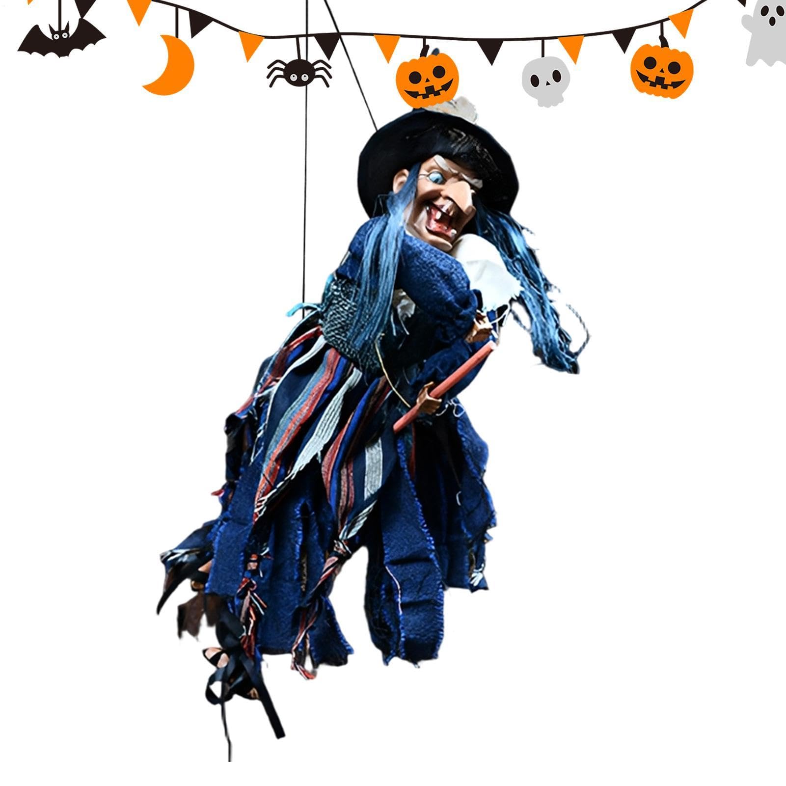 Decorazioni per streghe di Halloween, per esterni, rumori spaventosi, occhi
