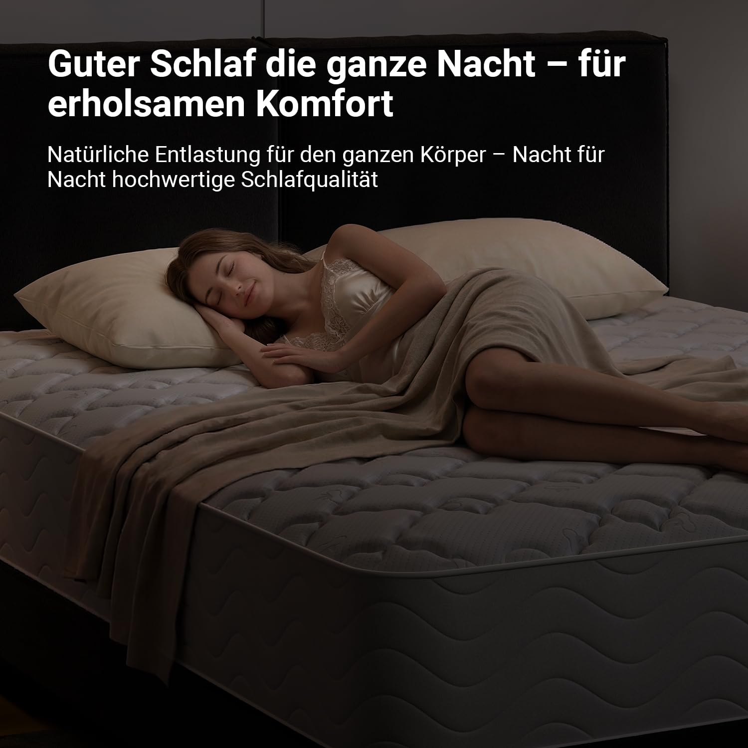 Avenco Matratze 180x200 cm 7 Zonen Taschenfederkernmatratze Mittelfeste H3 | Hybridmatratze mit Komfortschaum für Seitenschläfer, OEKO-TEX®, Ergonomische Unterstützung Rollmatratze, 20 cm Höhe