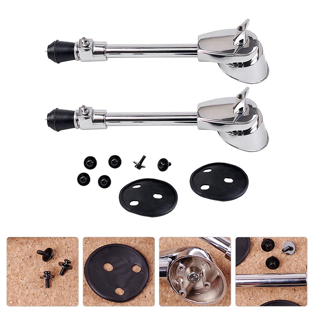 Bass Drum Legs, Drum Support Legs Replacement Parts Bottom for Bass Adjustable Kit Spur Compatible with Kick and Floor Tom - Image 4