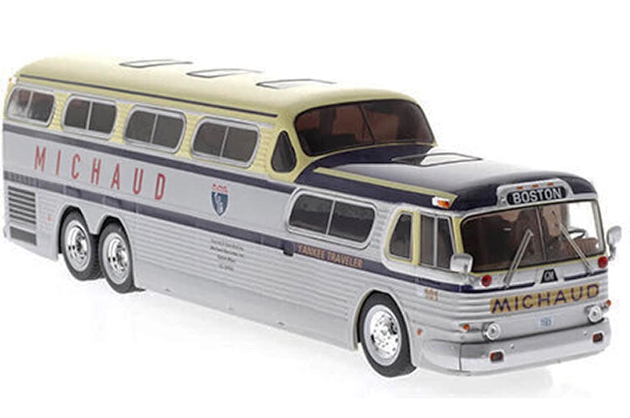Michaud Trailways GMC PD-4501 SceniCruiser Motorcoach Bus - 1/43 Scale Bus Model