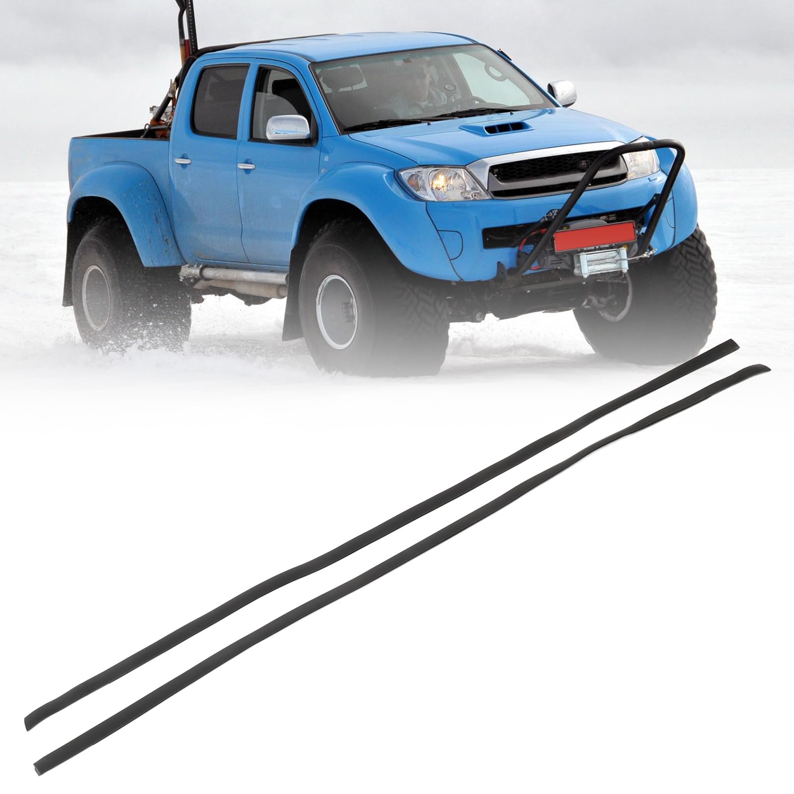 Moulure d'égouttement de Toit, moulure d'égouttement de Toit, 1 Paire de moulures de Coupe-Froid de Toit 75551 0k011 Kit de Joint de Garniture de Bord en Caoutchouc Gauche Droit