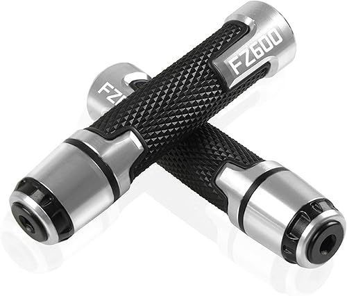 DOUKI for Y&AMAHA FZ1 Fazer FZ6 FZ600 FZ 600 FZ6R FZ8 Handle Grip Motorcycle Accessories Handle Grips Handlebar Grip (Color  Silver)