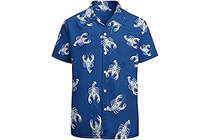 Funny Tropical Lobster Shirt for Men
