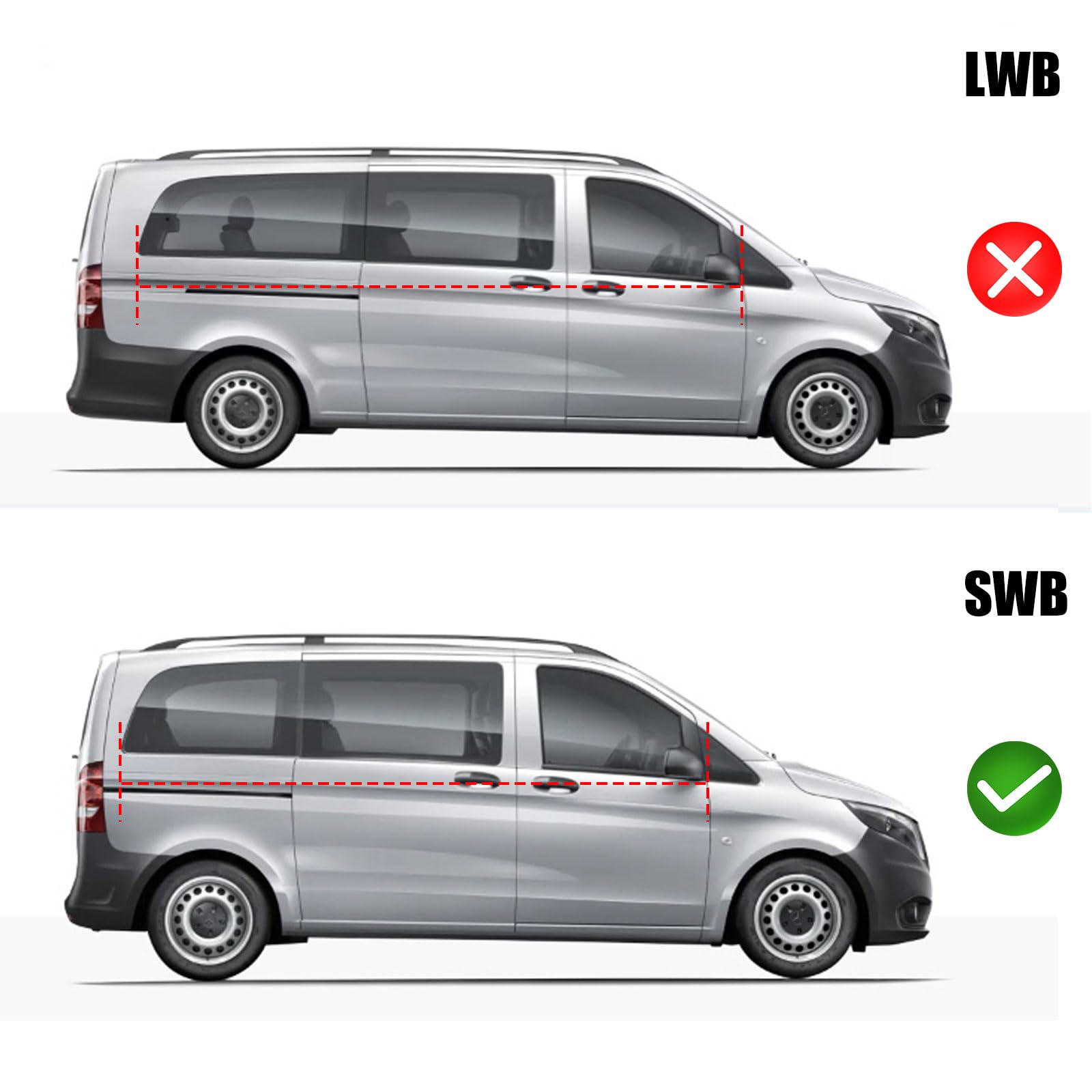 Parasol del Parabrisas Automóvil Reemplazo para Mercedes-Benz Vito W639 / Viano SWB 2003–2014, Juego de 10 Piezas con 45 Ventosas, Cabina del Conductor, Cubierta de Parasol Automóvil