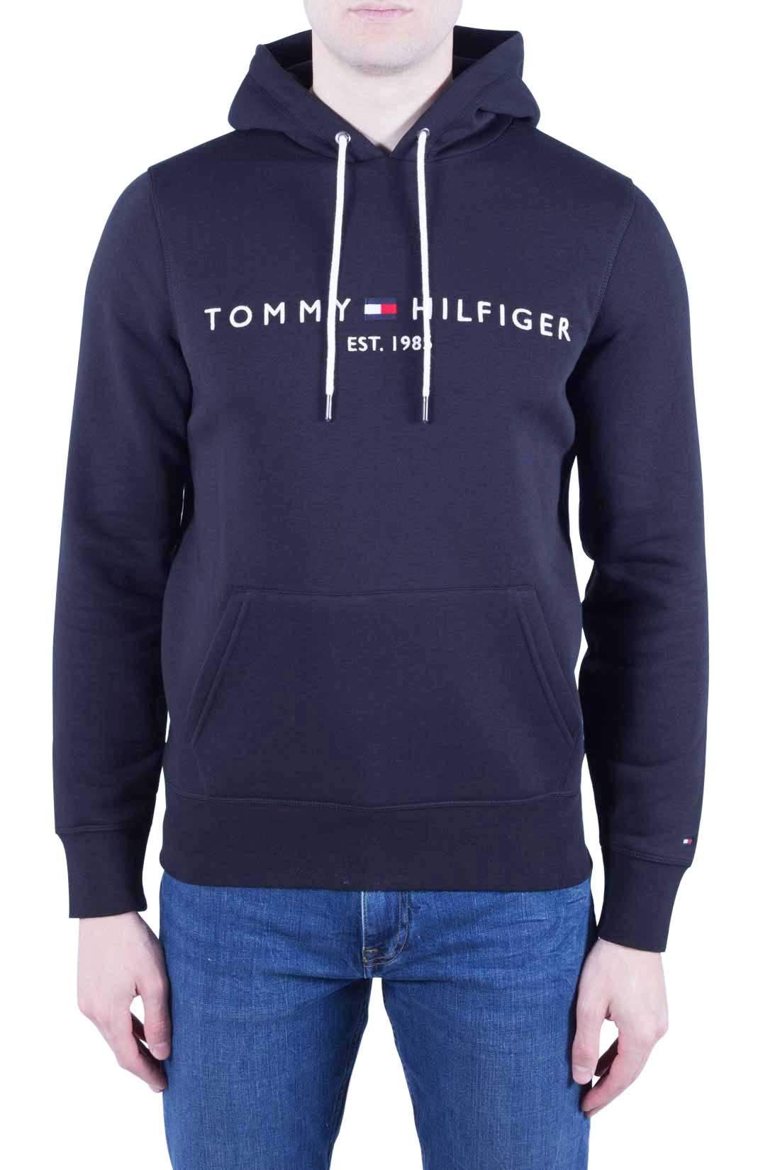 Mens Embroidered Brand Logo Kangaroo Pocket Hoodie Long Sleeves Sweatshirt (pack of 1)