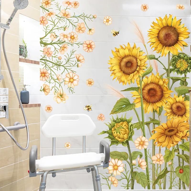 Décalcomanies murales florales durables en vinyle de qualité supérieure - 6