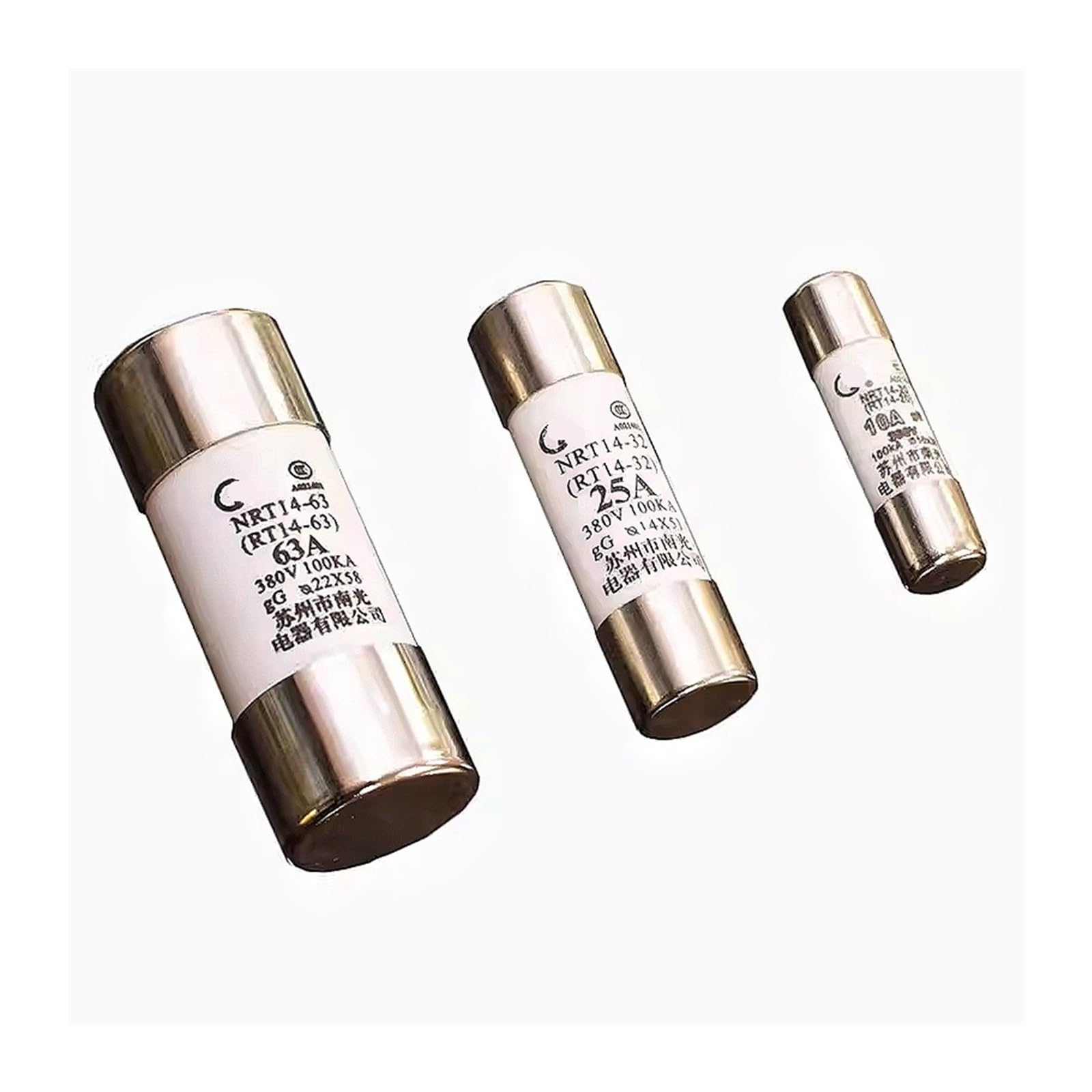 Fusible cylindrique NRT14-20 2A piece de rechange 10x38 mm