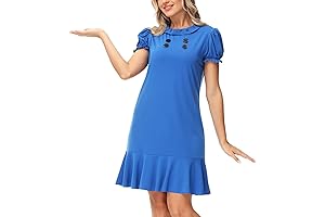 Lucy Van Pelt Peanuts Halloween Costume Good Grief Blue Dress – S