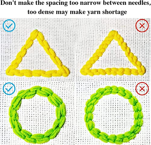 Image of Halloween White Ghost Punch Needle Embroidery Starter Kits for Beginner Hooking Kit with Instructions Tool Threader Fabric Embroidery Hoop Yarn Rug Punch Needle 20cm