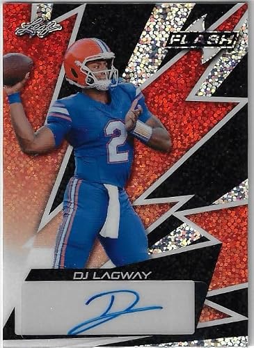 DJ Lagway Autographed & Serial Numbered #4/9 Leaf Flash Collectible Auto Football Card - 2024 Leaf Flash Football Card #F-DJL (Gators)