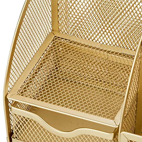 image for Annova Mesh Desk Organizer Office with 7 Compartments + Drawer/Desk Ti