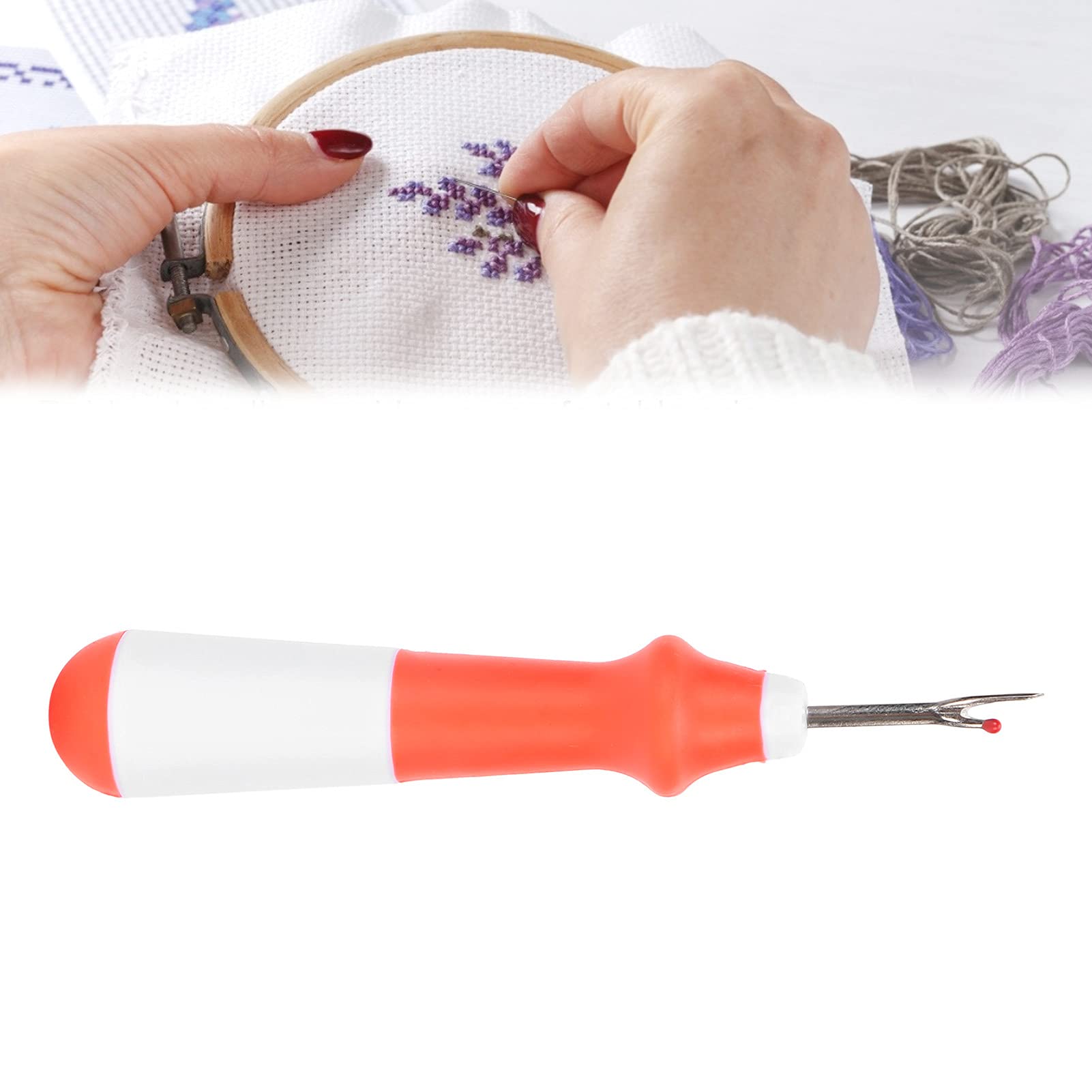 Threadripper, Stitch Opener Portable for Knitting Beginners for Professional Use for Experienced People for General Purpose(red)