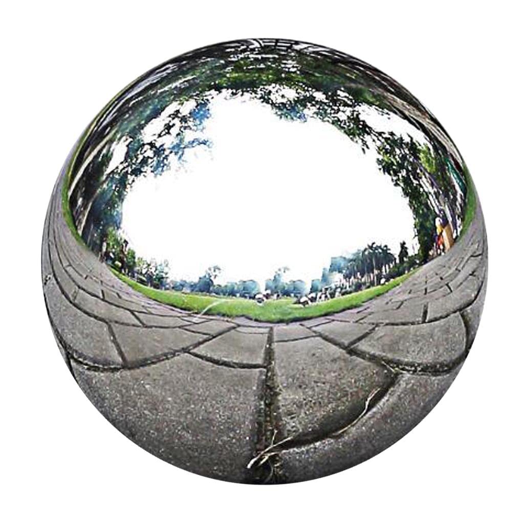 ATORSE® Stainless Steel Mirror Polished Sphere Hollow Round Ball Garden Decor 12cm|Home Items for Living Room, Home & Garden, Home Product, Flower Planters for Home-office-Lawns|